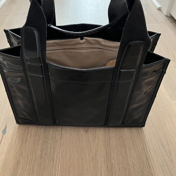 Tory Burch patent black leather tote bag - Picture 4 of 11